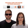 Skullerz By Ergodyne Clear Lens Matte Black Frameless Safety Glasses SAGA
